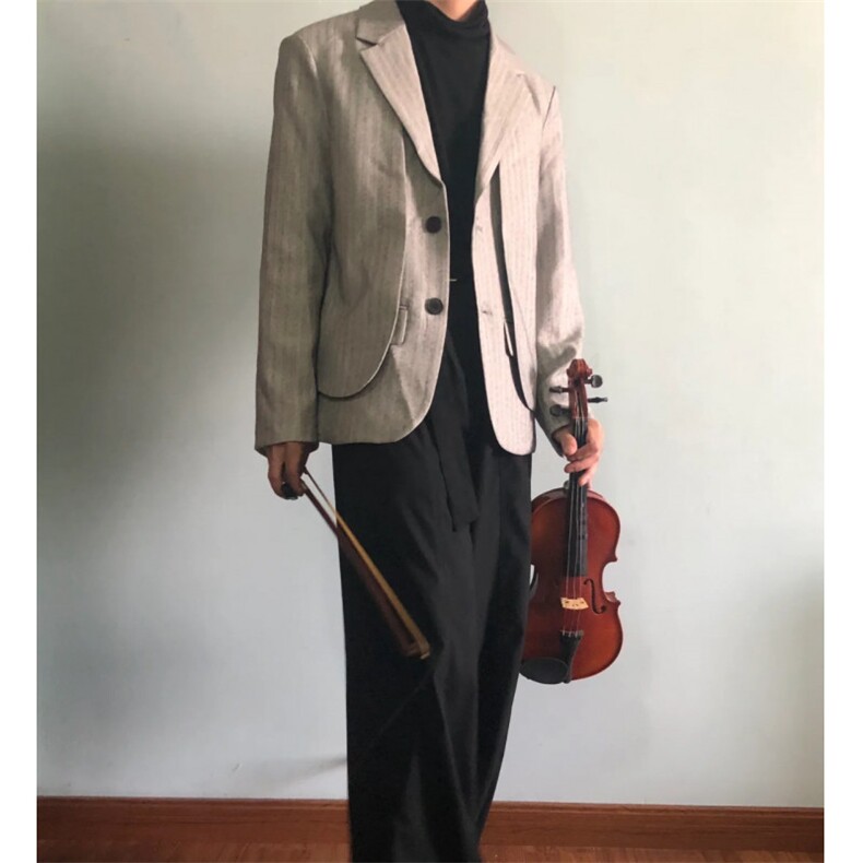 春秋千鸟格西装男外套新款男士休闲单件格子修身西服高级单西男装,男装西服,星座601-1