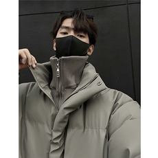 现货高品质供抖音供直播美式短款pu棉衣307A-M6708-P118，男装棉衣，星座307A