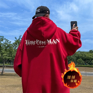 500克重磅秋冬美式加绒加厚卫衣外套DL1716常规特P35加绒特40图片