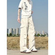 A178三防面料2025新款工装裤宽松直筒XK309P45限价78，男装休闲裤，电商A178