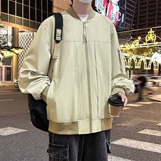 JK6837-P68L-9XL秋季新款大码美式重磅翻领休闲夹克控98，男装夹克，星座109