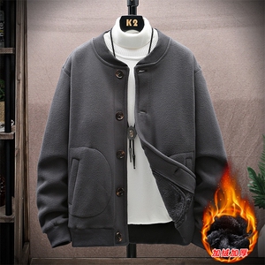 现货供应2025冬季新款男士休闲棉服打底打底衫简约外套861加绒图片