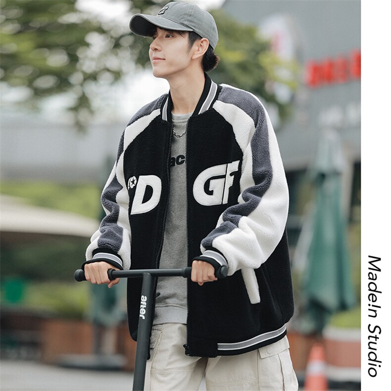 冬款青少年棉衣加绒加厚羊羔绒棒球服外套男女8108-P120控价158,男装棉衣,电商A441-1