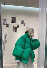 压皱羽绒服，女装羽绒服，Queena PHoebe