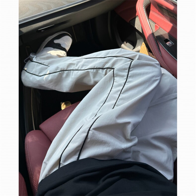 美式工装冰丝速干伞兵裤子男夏季薄款休闲长裤潮牌宽松直筒运动裤,男装工装外套,星座601-2