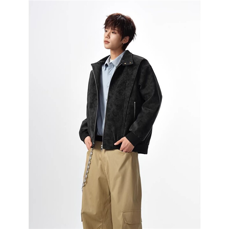 1506/Q3700/P65外套男款春装古着飞行夹克痞帅解构机车棒球服,男装夹克,星座1506