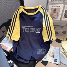 黄袖拼藏青