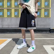 ！2023夏季新款男士冰丝短裤天空人印花中裤DK509P25，男装休闲裤，电商B220