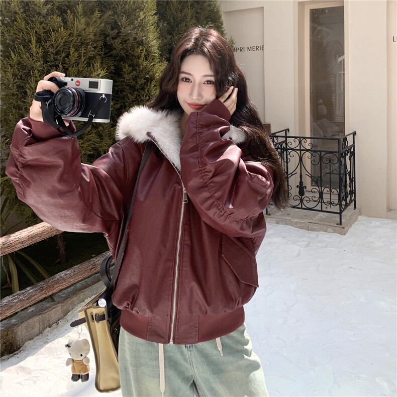 新品数据好安可拉红皮夹棉外套棉服2C273-1050-P205-K328,女装棉衣/棉服,2C273