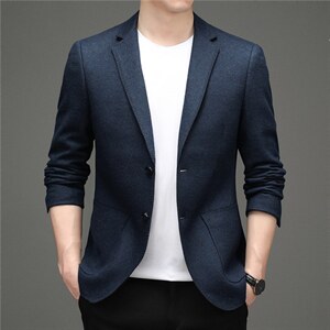 BD8885钱塘2020-2中年男士商务休闲春秋新款百搭西装外套P195图片