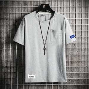 DX24062-P25大口袋百搭短袖t恤男大码半袖体恤上衣服图片