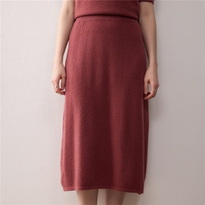 口碑之作~山羊绒半身长裙女A字伞裙秋冬季新款显瘦气质针织裙子，女装半身裙，轻暖羊绒