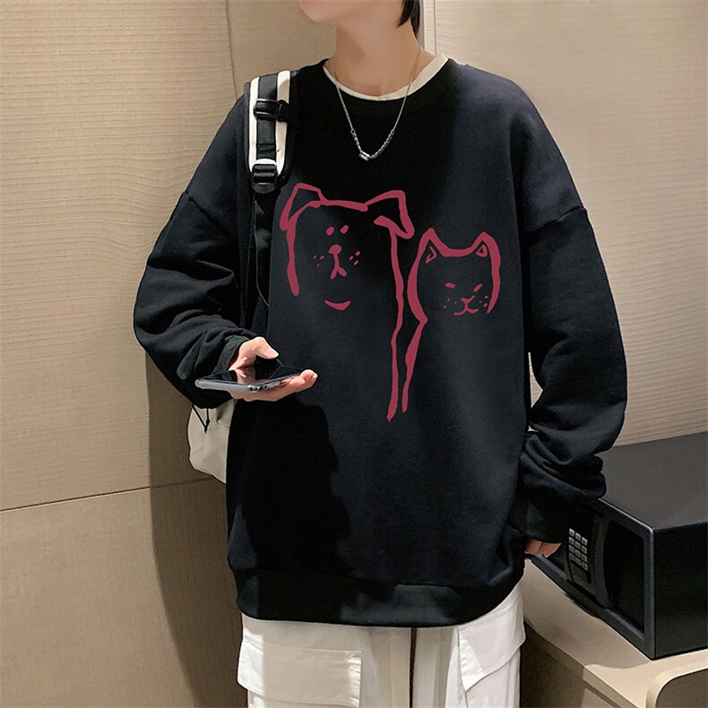 8XL圆领卫衣男超大码胖子肥佬大号长袖t恤S6378-P28，男装卫衣，电商A040