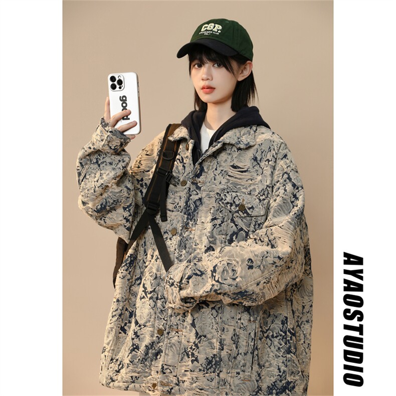 23s中性春秋特殊工艺牛仔外套1005-WT40-P85,男装工装外套,星座1005