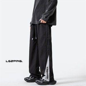 K8817 P50 光影墙 2024春夏季新款字母抽绳男款美式牛津布冲锋裤图片