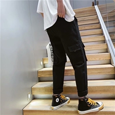 量大差春季新款工装裤休闲裤九分裤港风潮流S01，男装休闲裤，星座1008