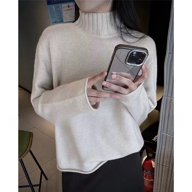 通勤百搭保暖秋冬简约时尚毛衣针织,针织衫/毛衣,圣旺供货