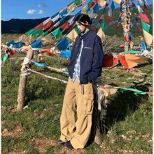 26春装高品质老钱风立领夹克外套男女美式潮牌拉链工装风宽松上衣，男装夹克，电商A486