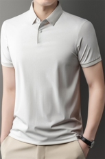 DN25232春夏男士新款短袖T恤青年修身翻领体恤休闲打底衫，男装T恤，电商B360