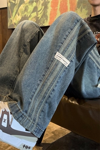 点击率7  春秋三条杠贴标牛仔裤男阔腿裤 815A-XKZ315-特P50控78图片