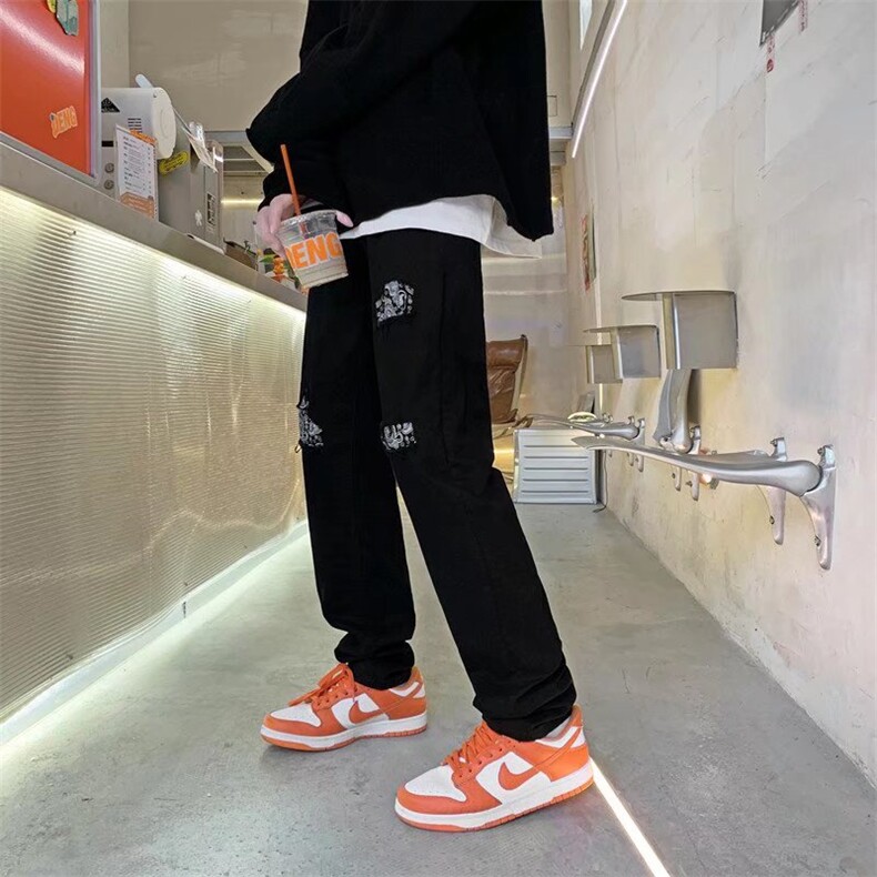 新款春季水洗牛仔裤直筒修身WH08P45,男装牛仔裤,星座1116-2
