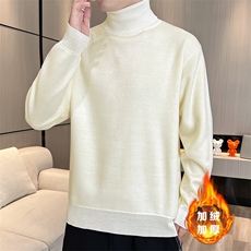 2023-403-1-M669-P26跑量新款一体绒高领毛衣男士针织衫加绒时尚，男装针织衫/毛衣，星座1018