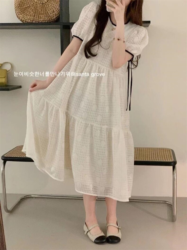 蕾丝花连衣裙，女装连衣裙，欧妮卡蒂蔓