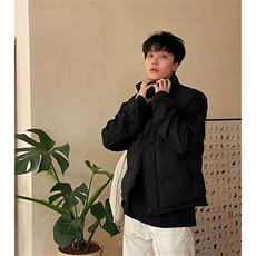 现货5W件冬季三防硬挺boxy短款立领棉衣马夹外套加厚马甲保暖棉服，男装棉衣，电商A443