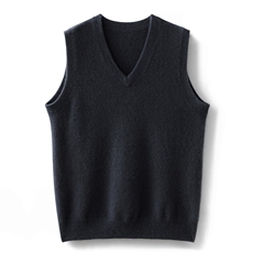 2024秋冬新款羊绒男士V领马甲背心男装，男装羊绒背心，雪贝坊一店