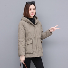 2023年秋冬季时尚休闲大口袋羽绒服，女装羽绒服，依恋蒂丝