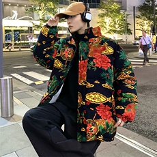 MY205新大花棉衣保暖防寒棉服面包服风民族特色外套大花男女，男装棉衣，星座115A(原星座507）