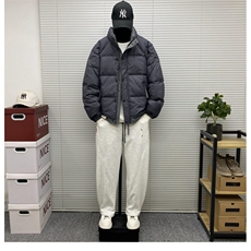 W10721-P105网图现货潮牌工装宽松棉衣冬季新款加厚面包服外套，男装棉衣，星座1608