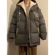 冬季宽松/假两件休闲外套潮加厚棉衣XZ102B-1M2681-P125，男装棉衣，星座102B-1