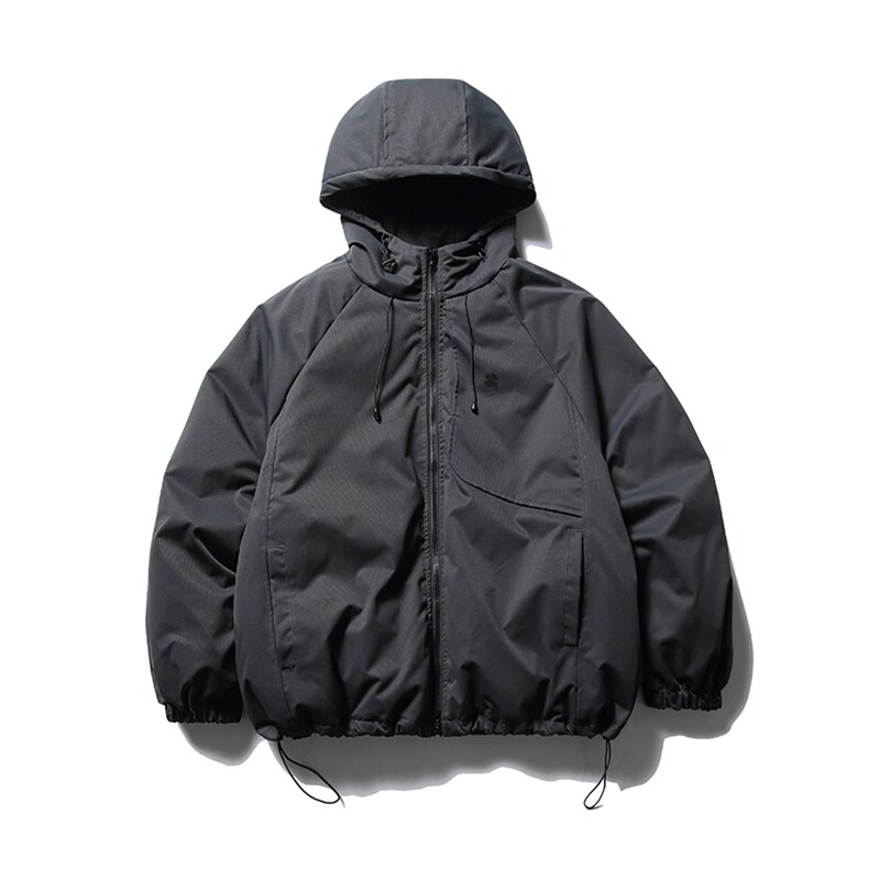 南夏乔装2025冬款纯色简约立体裁剪连帽羽绒服日系潮流潮牌羽绒袄,男装羽绒服,电商S006（B521）