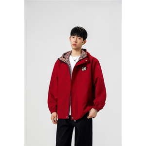 小恶魔印花小香风大码M-5XL夹克男聚酯纤维JK78124P75控118图片