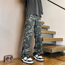 8XL-M迷彩裤大码美式高街hiphop伐木裤直筒长裤工装裤子KZ1912P58，男装工装外套，电商B238