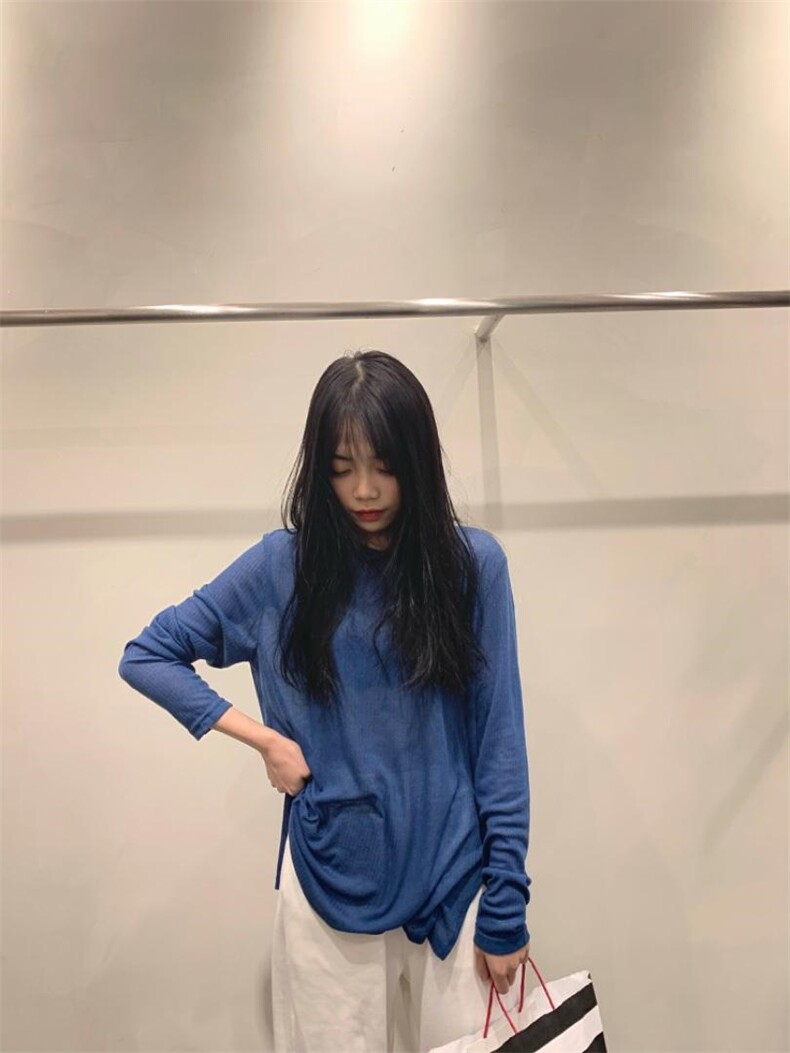 春季新款圆领长袖，其它，月光水岸