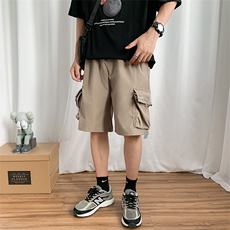 男士2021短裤宽松潮牌ins帅气青少年简约帅气直筒五分裤K237-P28，男装休闲裤，星座512-2
