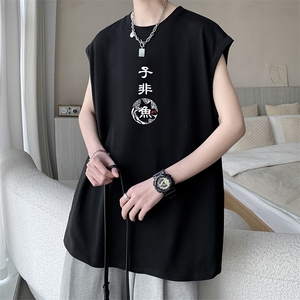 纯棉汗背心男士大码宽松汗衫男无袖t恤男 BX25070-P20图片