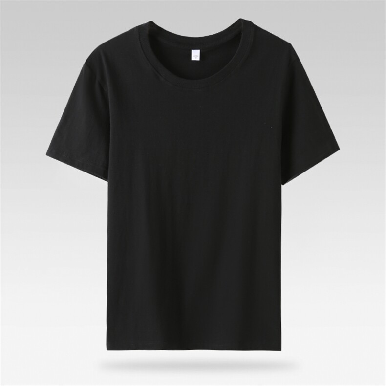 2024港风纯棉200克T恤圆领短袖亲子情侣装，男装T恤，电商A109