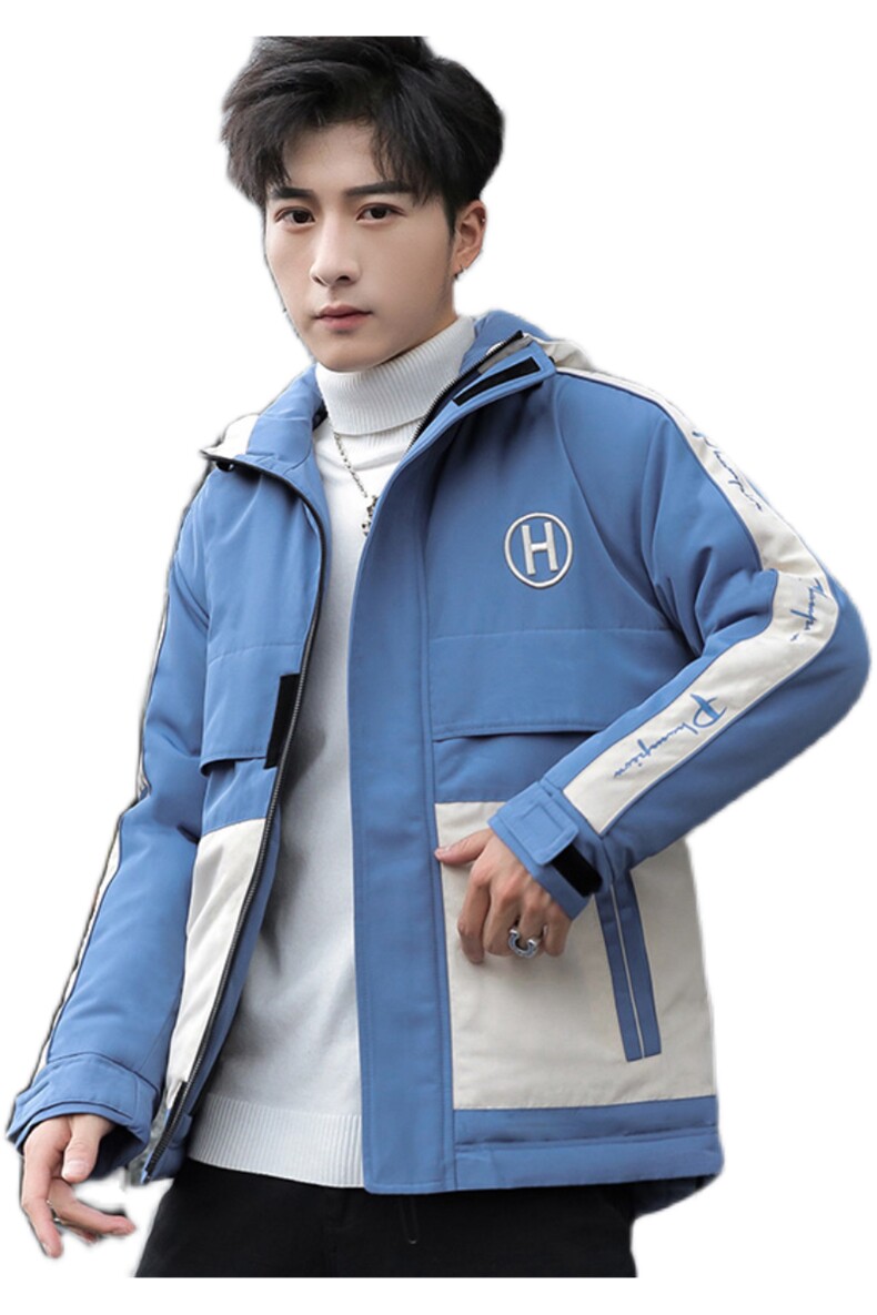 男士休闲连帽加厚保暖棉衣外套棉服棉袄冬季防寒开衫男装M996P75,男装夹克,电商B226-2（原B217-2）
