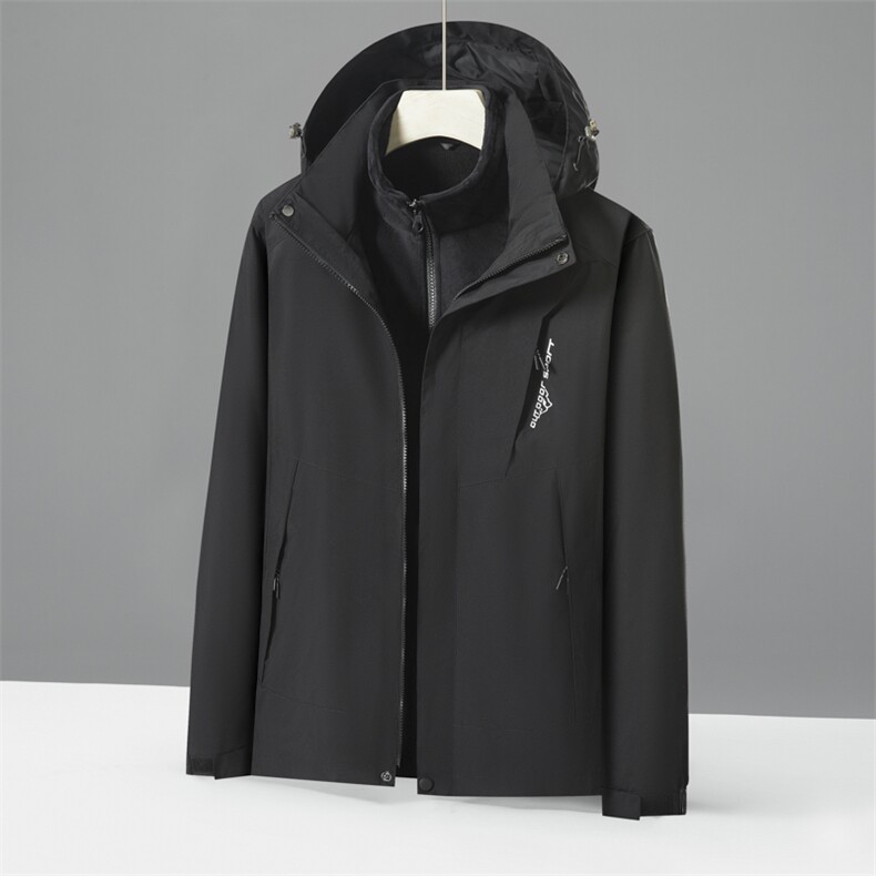 时尚潮流男女同款冲锋衣防水防风秋冬保暖短外套轻便舒适户外运动，女装短外套，衫都服饰