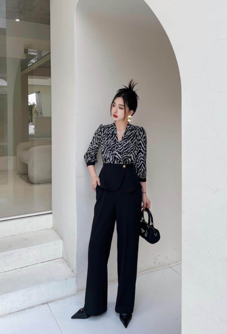 2023年时装女人味套装，女装职业装，贻思茗