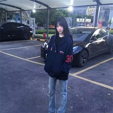 cleanfit美式连帽卫衣男女情侣款痞帅设计感刺绣短款正肩夹克外套，男装夹克，星座506A