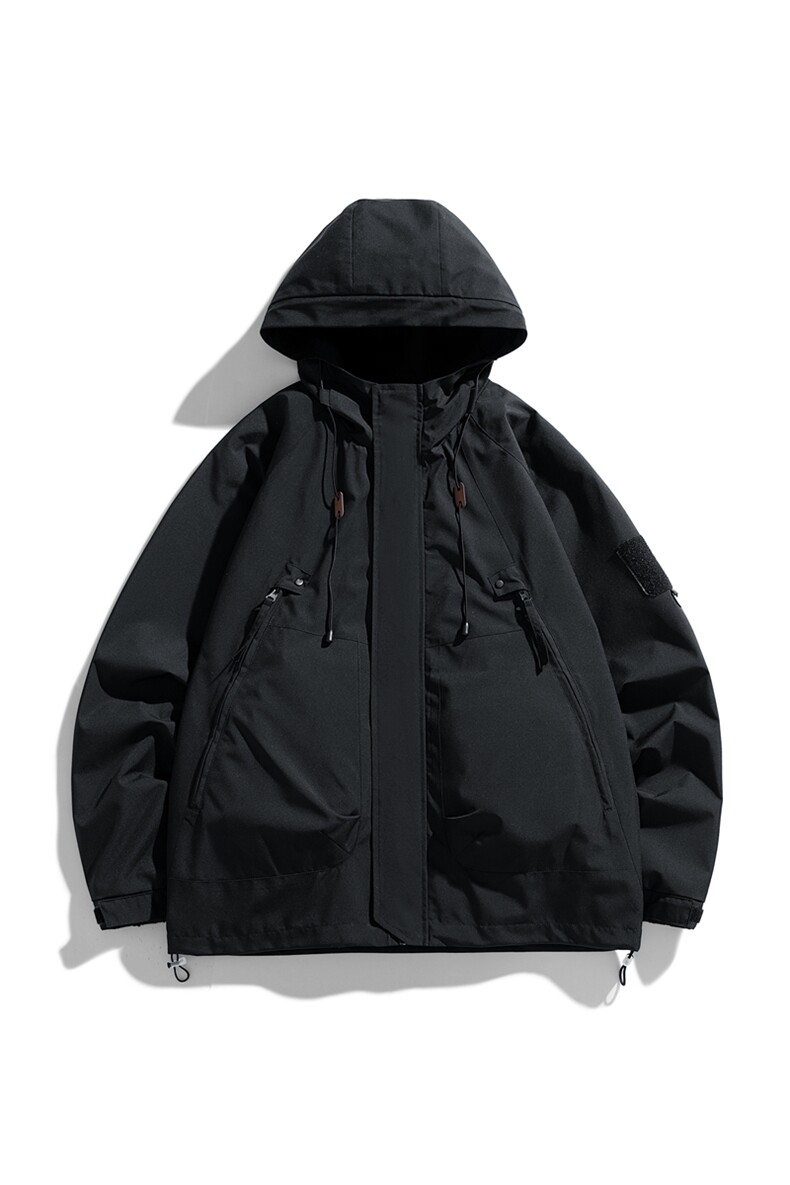 冲锋衣男高品纯色宽松夹克外套DSA157B-J90-P60,男装夹克,电商A157B