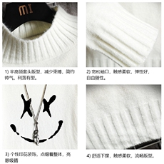 M18190-P45加绒款-P65半高领毛衣男士大码针织衫男毛线衣男网格，男装针织衫/毛衣，电商A040A