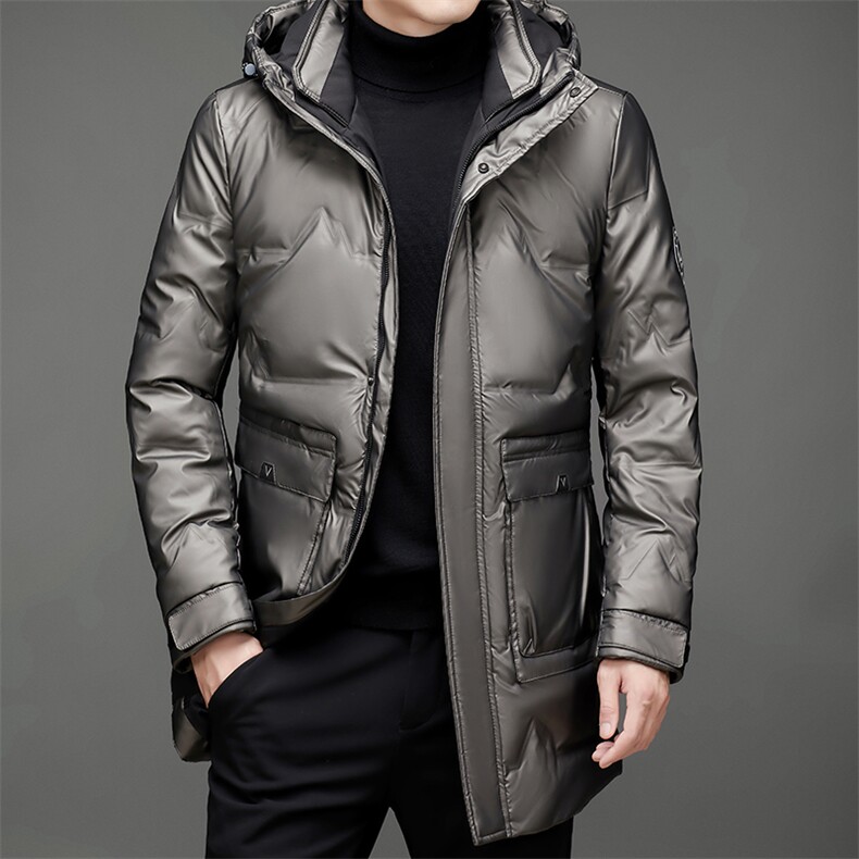 BAMJ-6055钱塘2020-2中年男士冬季厚款休闲百搭羽绒服外套P225,男装羽绒服,钱塘207-2