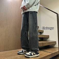 XZ616秋季新款复古设计感牛仔裤休闲长裤TY969P65控78，男装牛仔裤，星座512A（原616）