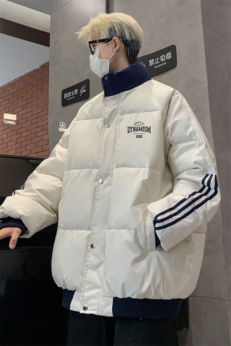 3W+库存！高品质202冬季撞色立领棉衣情侣保暖棉服MY213特P80,男装棉衣,电商B220