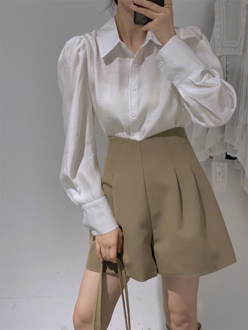 百搭衬衫，女装衬衫，驿谷